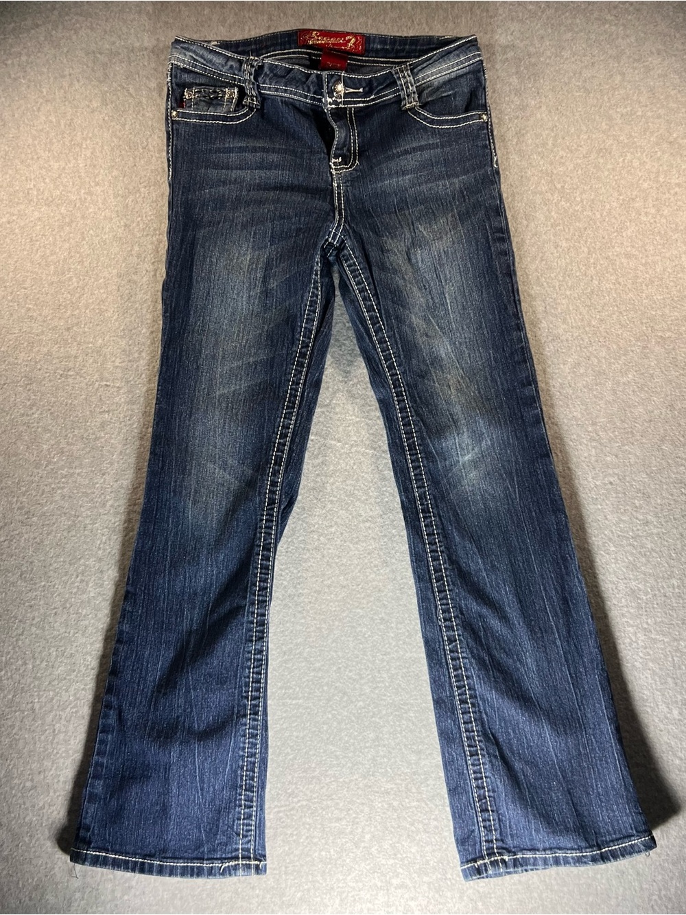 Vintage Seven 7 Blue Jeans Girls Sz 12 Bootcut